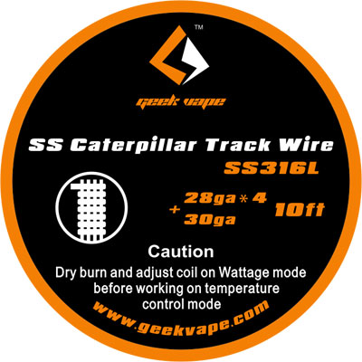 Rolo de 5m de SS Caterpillar Wire By Geek Vape