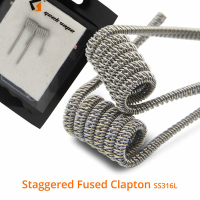 Staggered Fused Clapton SS316L By Geek Vape