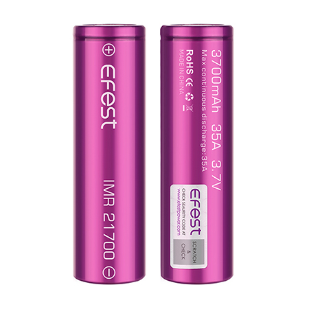 Bateria recarregável Efest 21700 3700mAh 35A