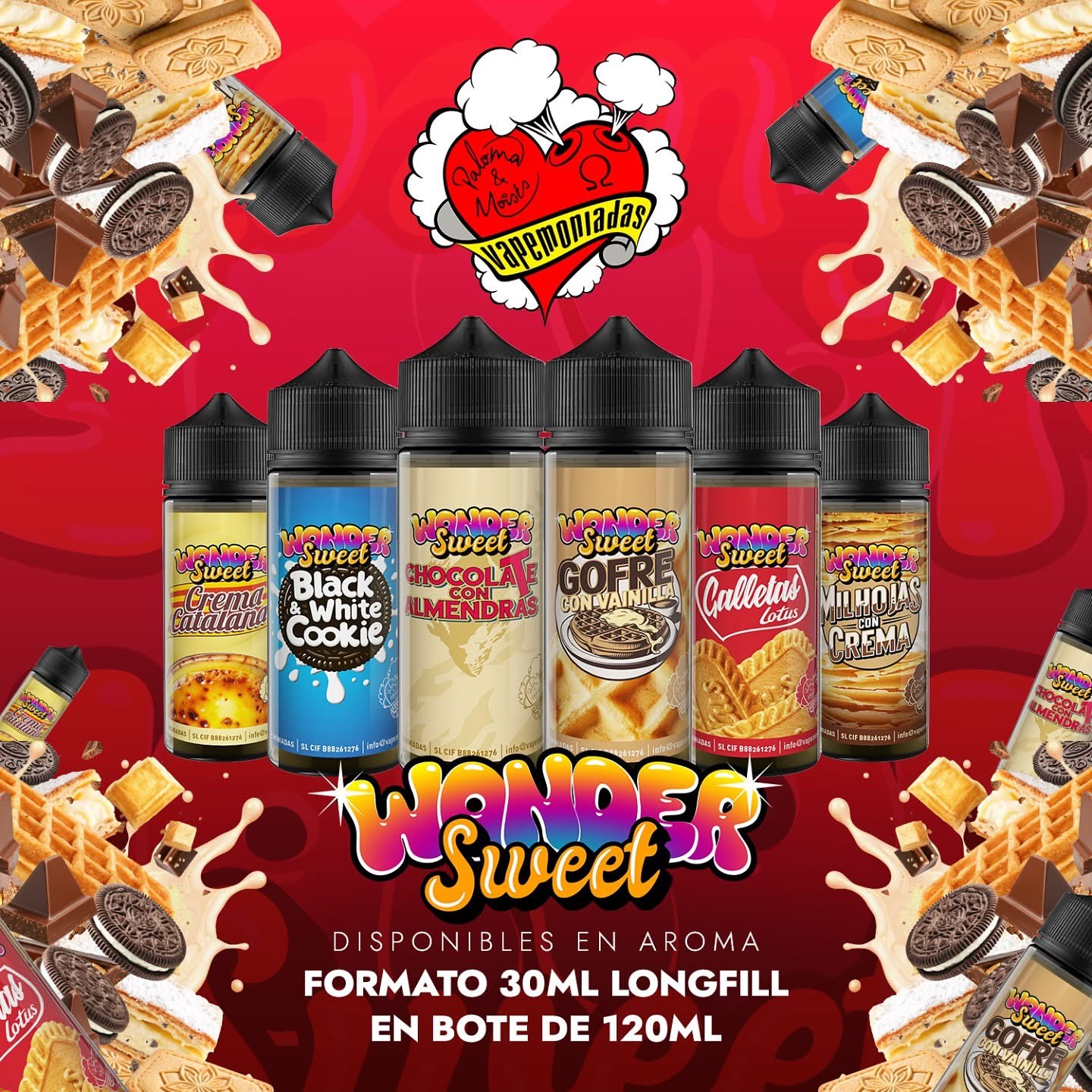 Vapemoniadas LongFill 30ML Em Frasco de 120ML