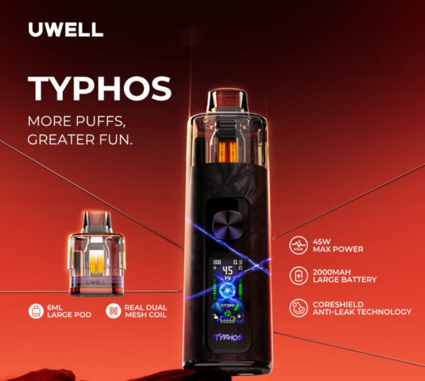 POD Kit Typhos 45W By UWELL - Image 8
